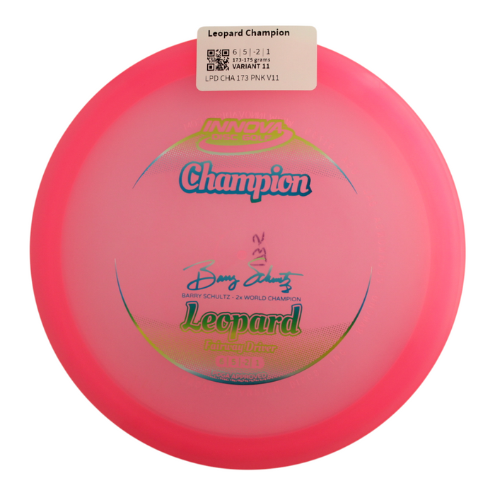 Innova Disc Golf Canada Champion Leopard 	Fairway Driver	Good Glide	Increased Control	Versatile	good Speed Improved Glide	Comfortable Grip	Signature Edition	High Hold	High Flexibility	Durable Flex