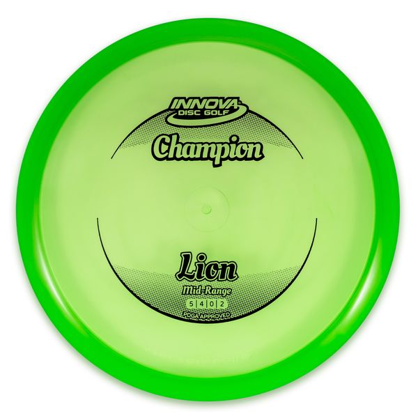 INNOVA DISC GOLF CANADA
Lion Midrange	Wind Resistant	Moderate Durability	Reduced Power	Fade Stability	Versatile Mold	Consistent Control