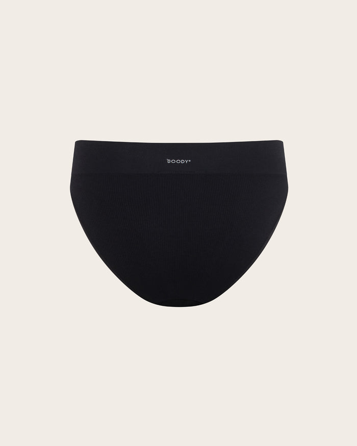 LYOLYTE Ribbed High Leg Briefs - Black