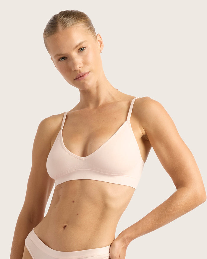 LYOLYTE Triangle Bralette - Powder Pink
