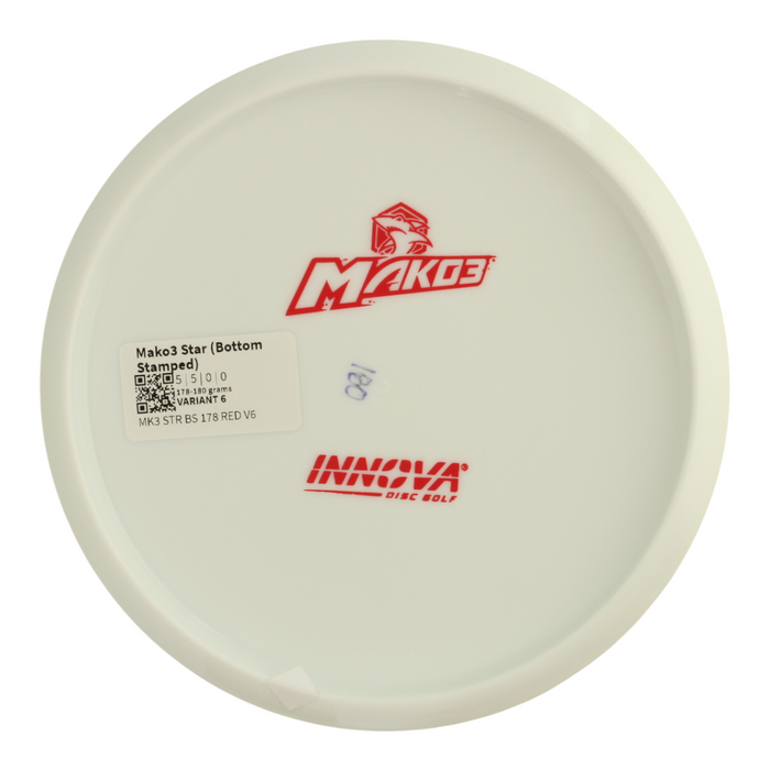 Mako3 Star (White Bottom Stamped)