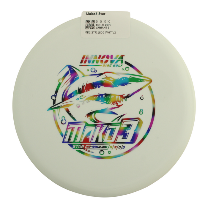 Innova Disc Golf Canada Champion Mako3 Midrange	Flexible	Premium feel	Ideal for Controlled Shots	Straight Shooter	Reliable Fade	Great Glide No fade No turn Beginner Friendly
Glows in dark