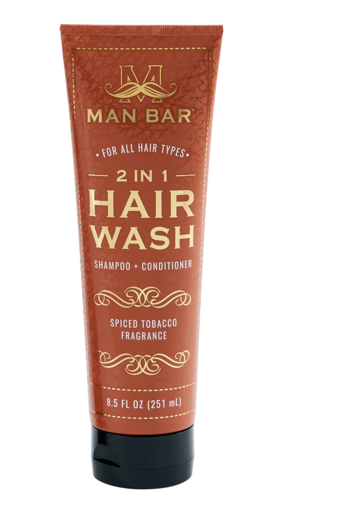 Man Bar 2-in-1 Hair Wash - Spiced Tobacco
