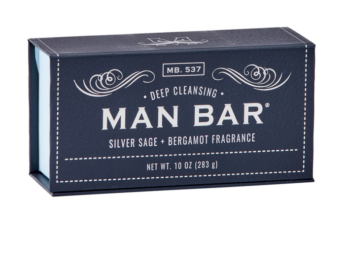 Man Bar Silver Sage + Bergamot Deep Cleansing Bar