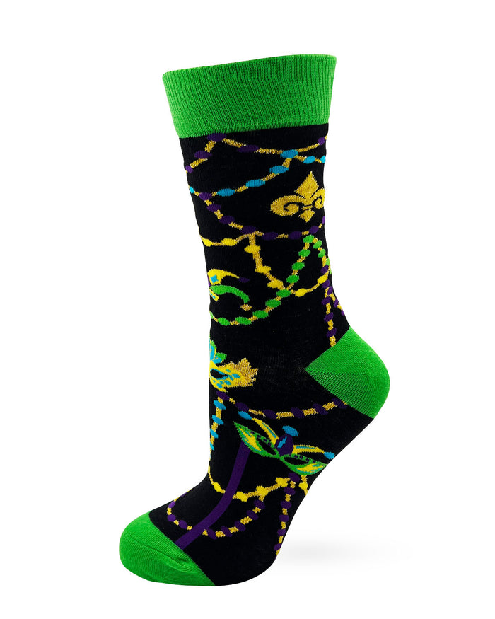 Mardi Gras Women's Crew Socks