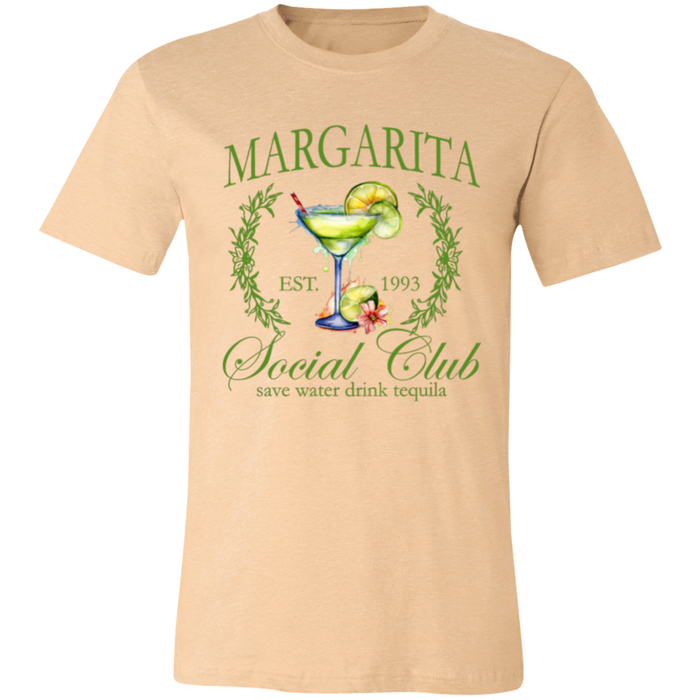 Margarita Social Club graphic t-shirt in Heather Sand Dune