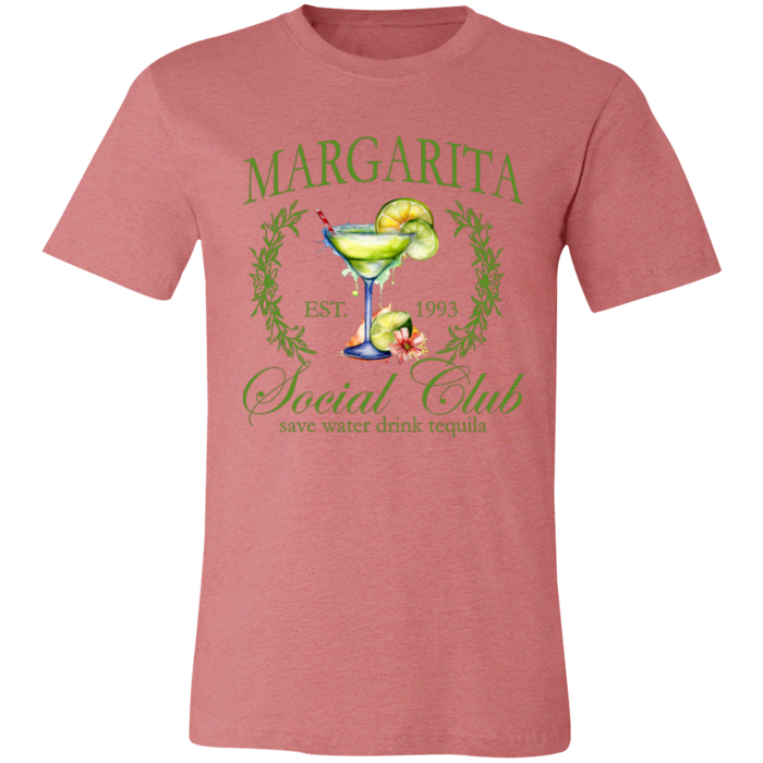Margarita Social Club graphic t-shirt in Heather Mauve
