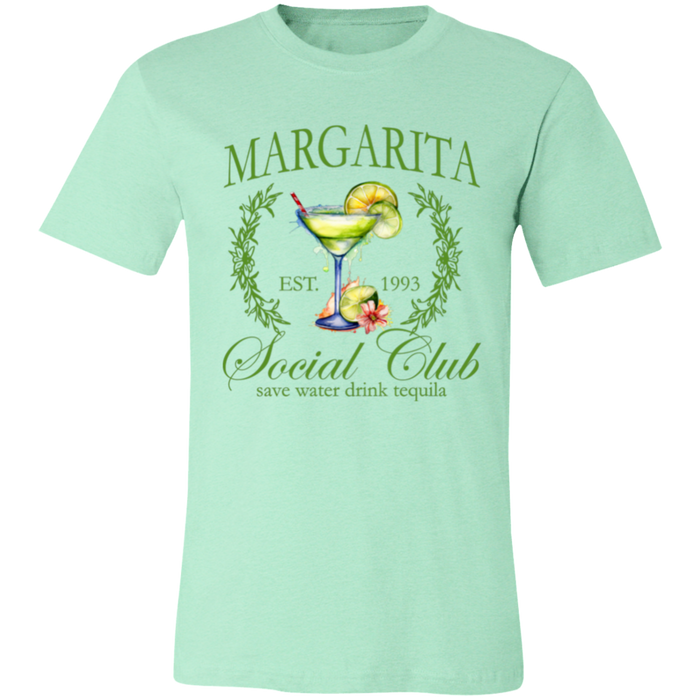 Margarita Social Club graphic t-shirt in Heather Mint