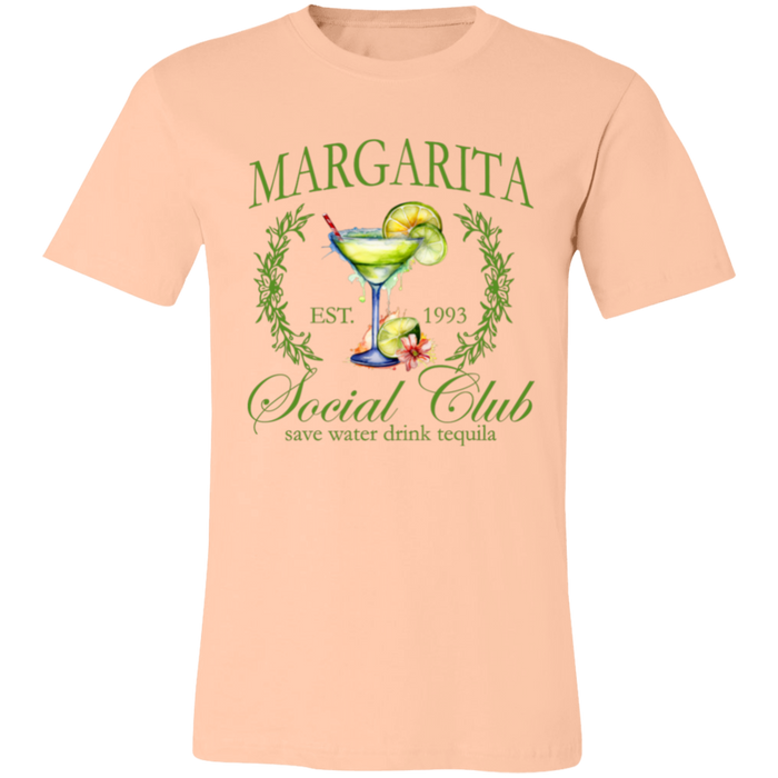 Margarita Social Club graphic t-shirt in Heather Peach