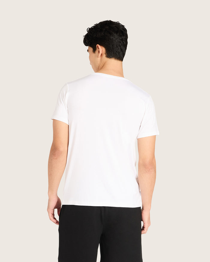 Men's Base Layer Crew Neck T-Shirt - White