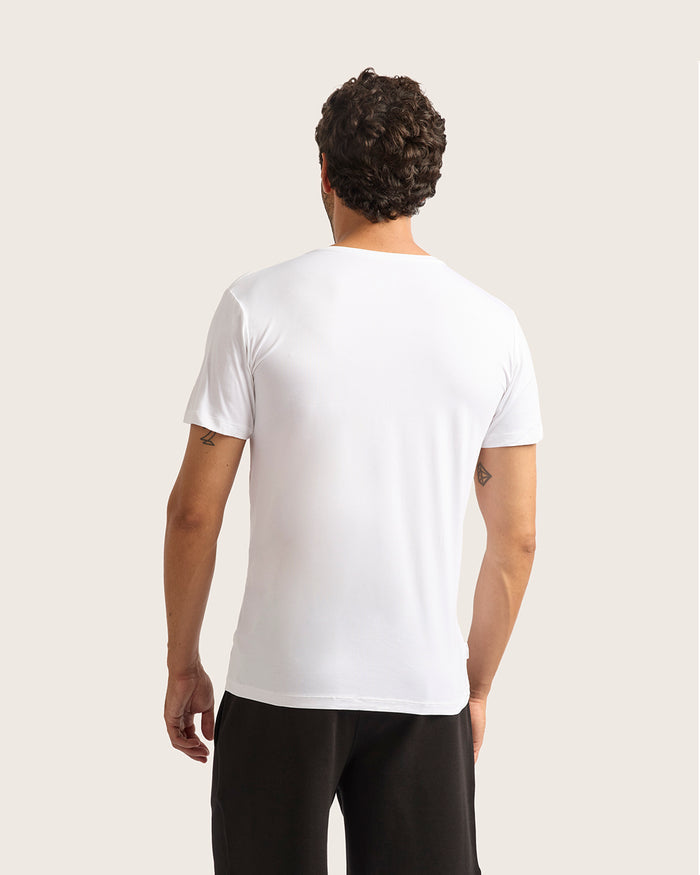Men's Base Layer Crew Neck T-Shirt - White