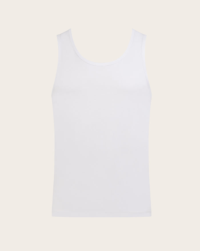 Men's Base Layer Tank Top - White