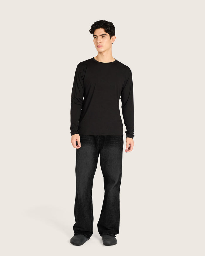 Men's Classic Long Sleeve T-Shirt - Black