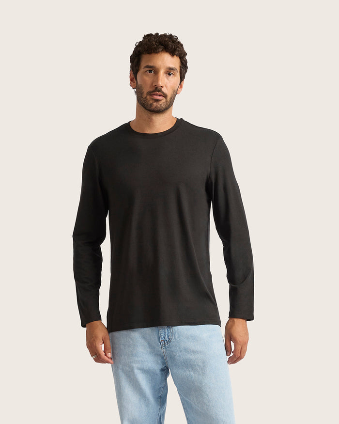 Men's Classic Long Sleeve T-Shirt - Black