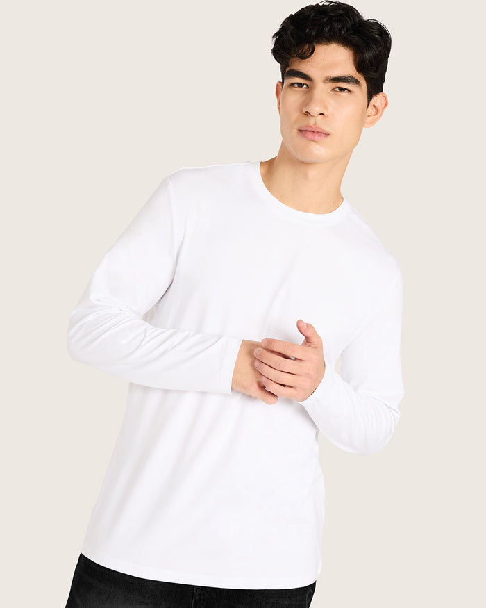 Men's Classic Long Sleeve T-Shirt - White