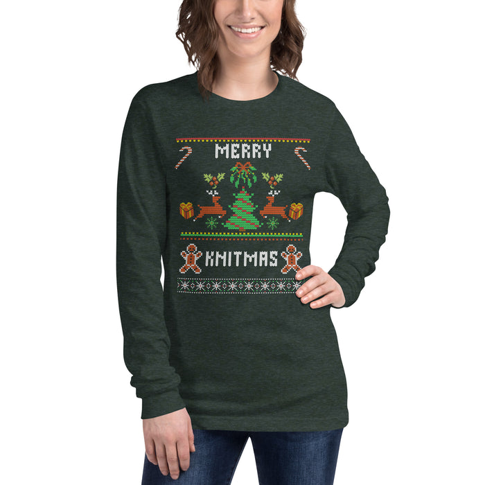 Merry Knitmas - Unisex Long Sleeve Tee