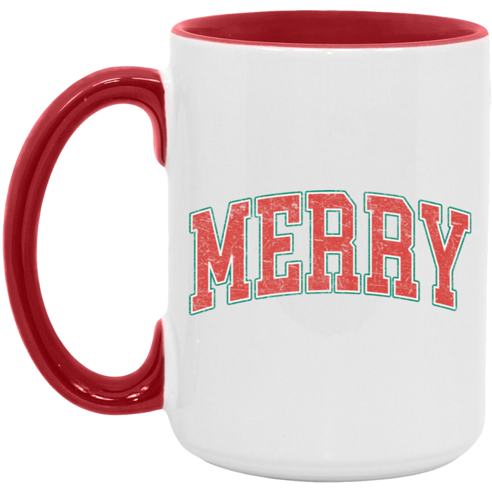 Merry University Christmas ceramic coffee mug