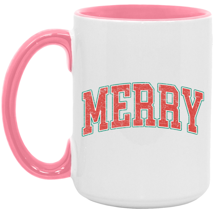Merry University Christmas ceramic coffee mug, product photo 4