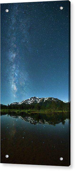 Milkyway Over Tallac By Brad Scott - Acrylic Print