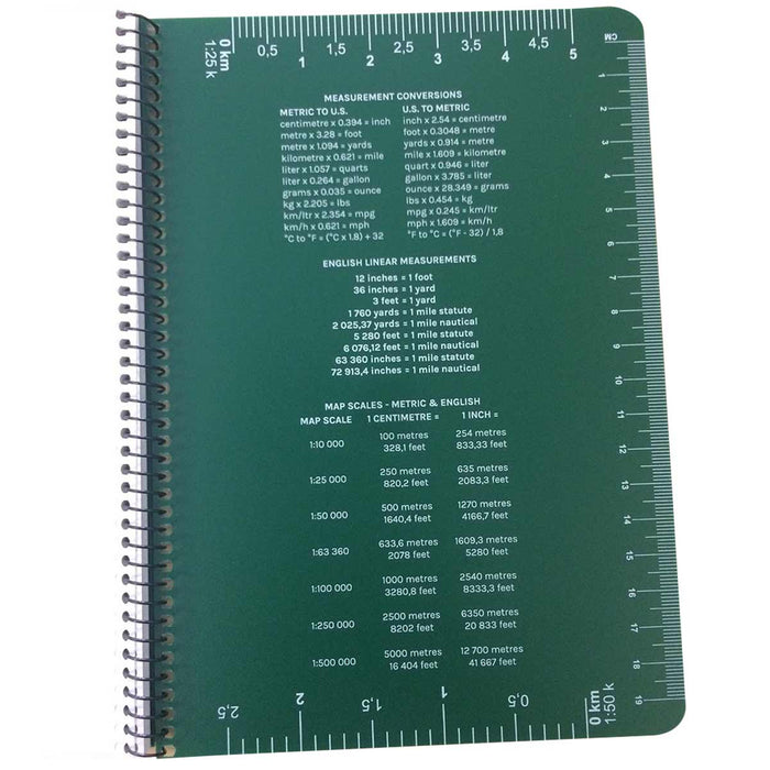 conversions in modestone side spiral waterproof a5 notebook