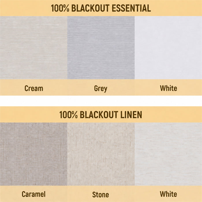 MOES Curtain 100% Blackout Fabric Samples