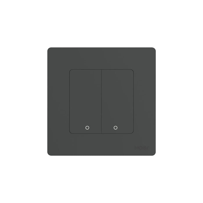 【EU Version】 Matser Switch / Grey / 2 Gang