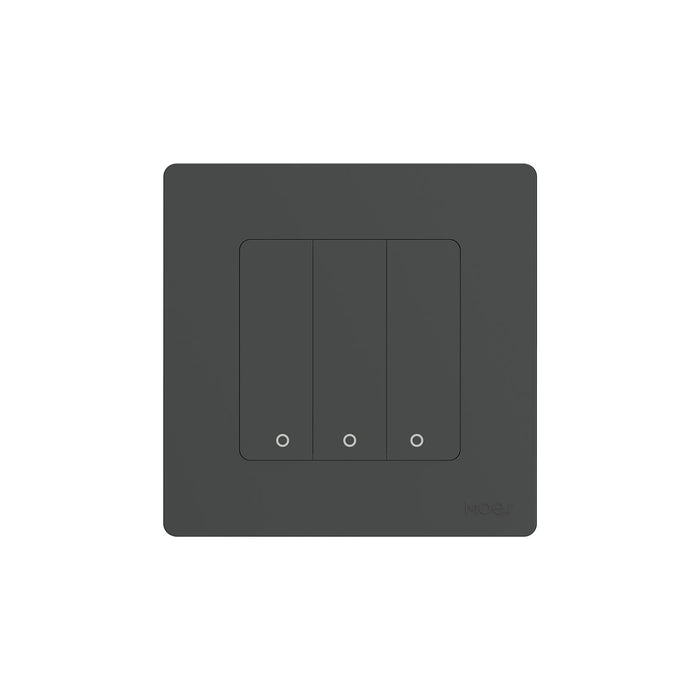 【EU Version】 Matser Switch / Grey / 3 Gang