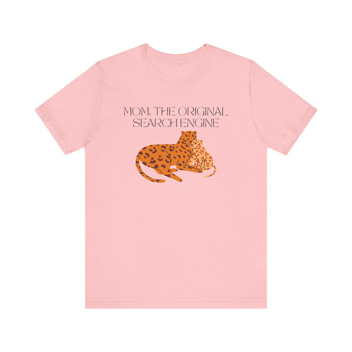 Mom "Mom: The Original Search Engine" graphic t-shirt in Pink