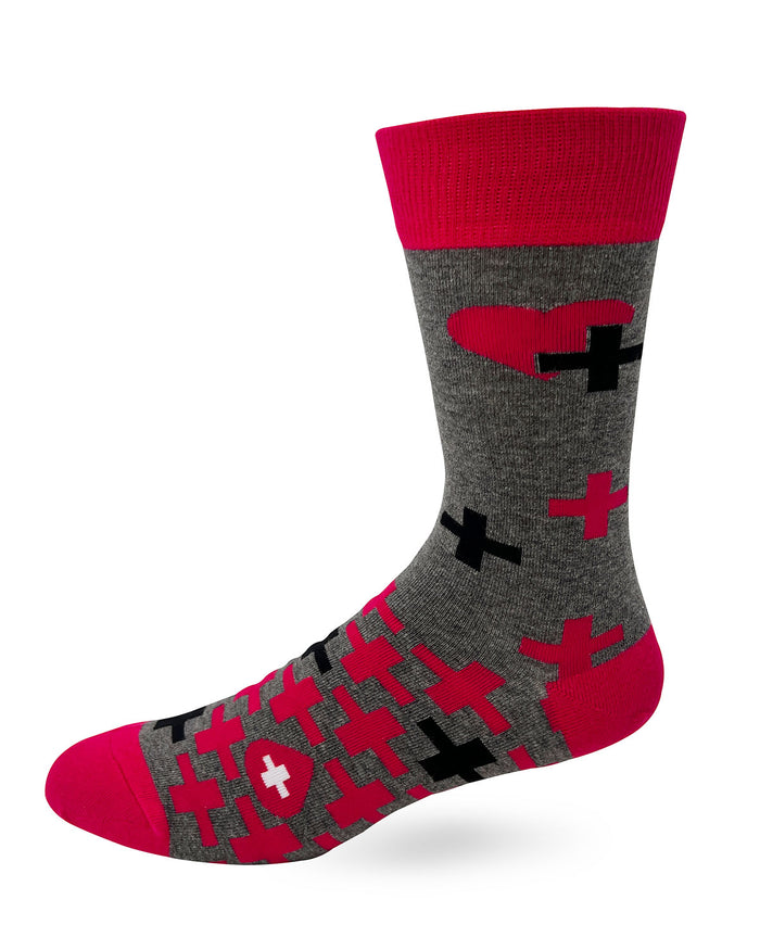 Multiple Orgasm Donor Men's Novelty Crew Socks