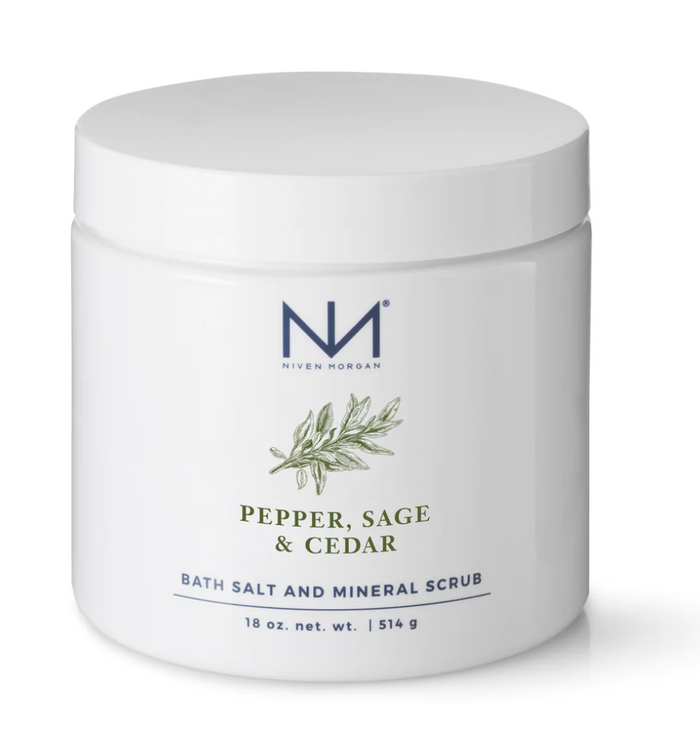 Niven Morgan Pepper, Sage & Cedar Bath Salts