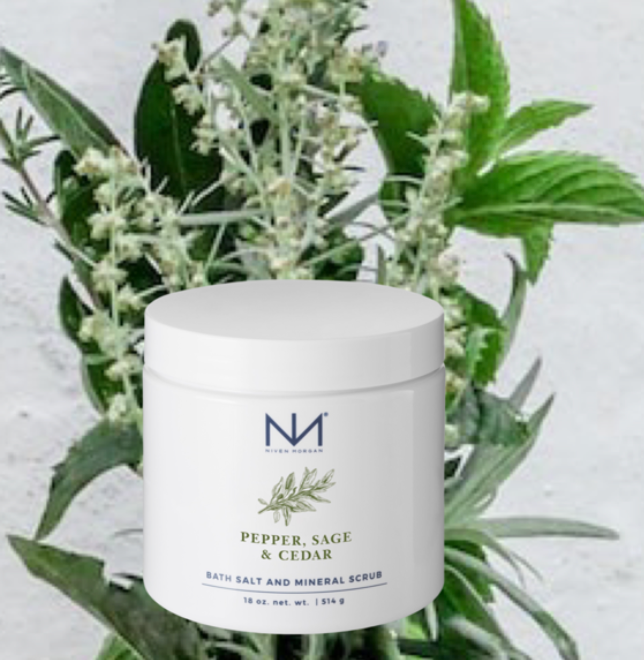 Niven Morgan Pepper, Sage & Cedar Bath Salts