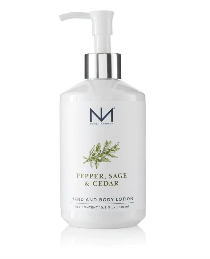 Niven Morgan Pepper, Sage & Cedar Hand & Body Lotion