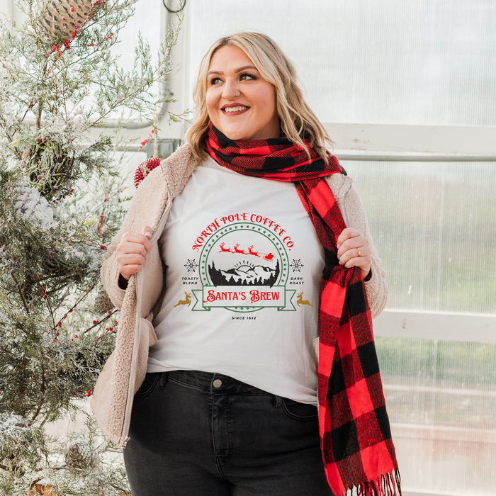 North Pole Coffee Co. Santa's Brew graphic t-shirt