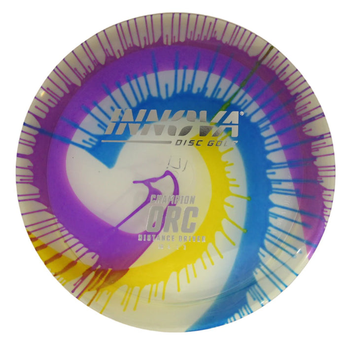 Innova Disc Golf Canada Champion I-Dye Orc Distance Driver INNOVA DISC GOLF CANADA	Orc	Distance Driver	Weather Hold	Increased Stability	Good Fade	Controlled Shot	Cold Comfort	Softens Time