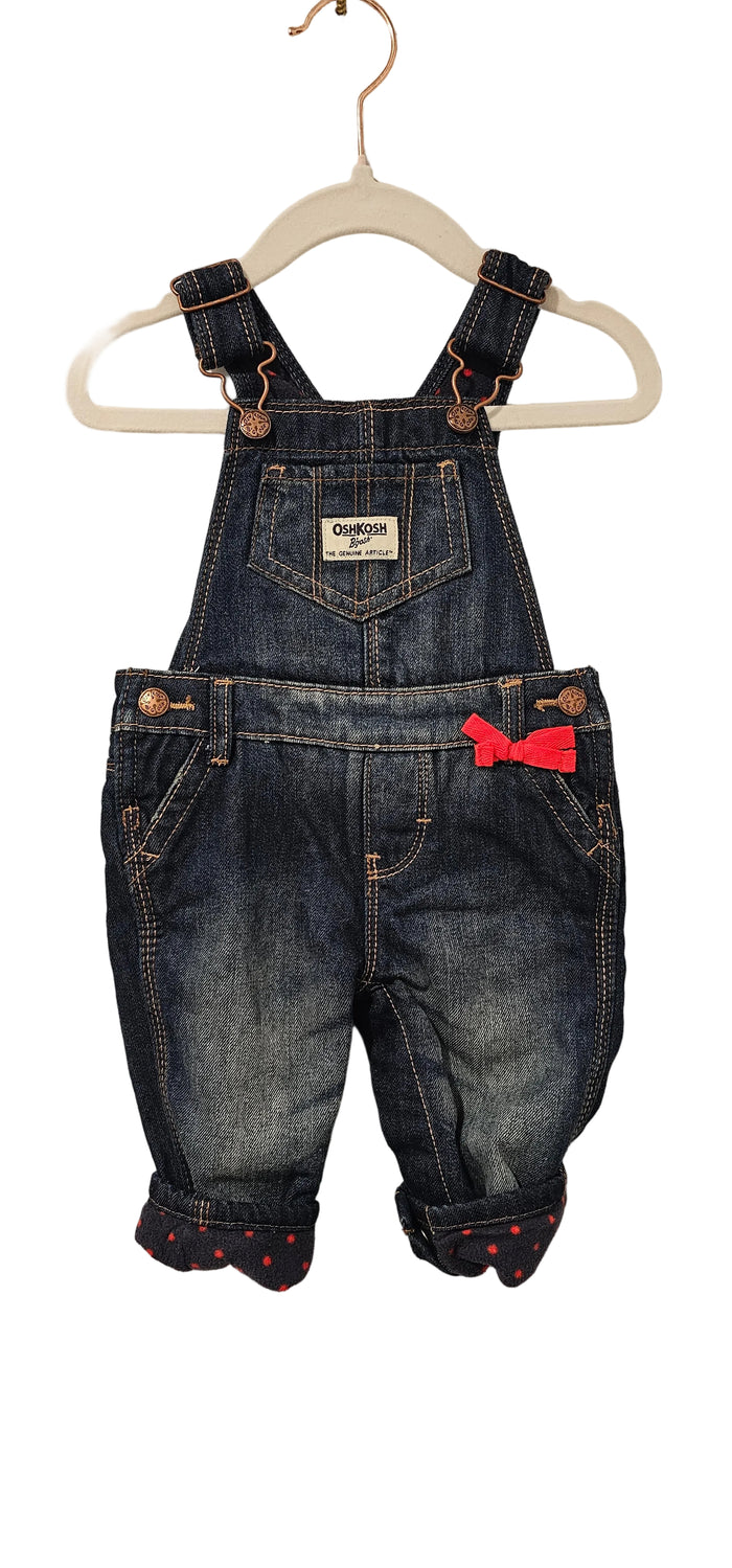 Osh Kosh Fleece Lined Overalls 6m