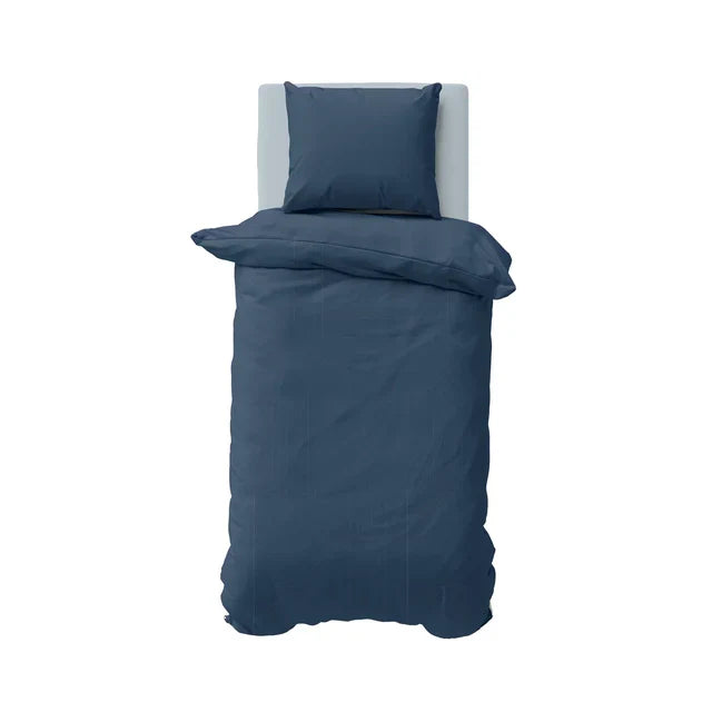 Parure de couette Nautica Solid Indigo pour une personne, 155x220 cm, 80x80 cm