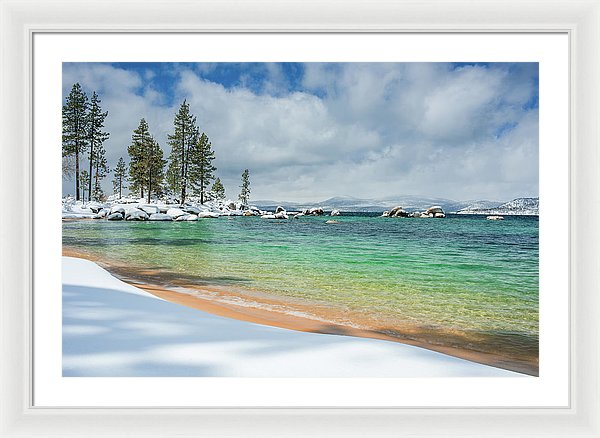 Pristine Shores By Brad Scott - Framed Print