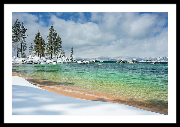 Pristine Shores By Brad Scott - Framed Print