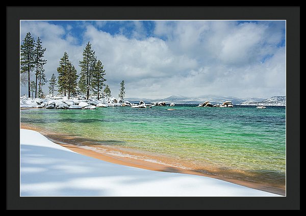 Pristine Shores By Brad Scott - Framed Print