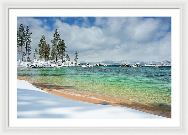 Pristine Shores By Brad Scott - Framed Print