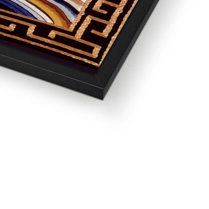 Qing Dynasty Silk Embroidery Design | Framed Print