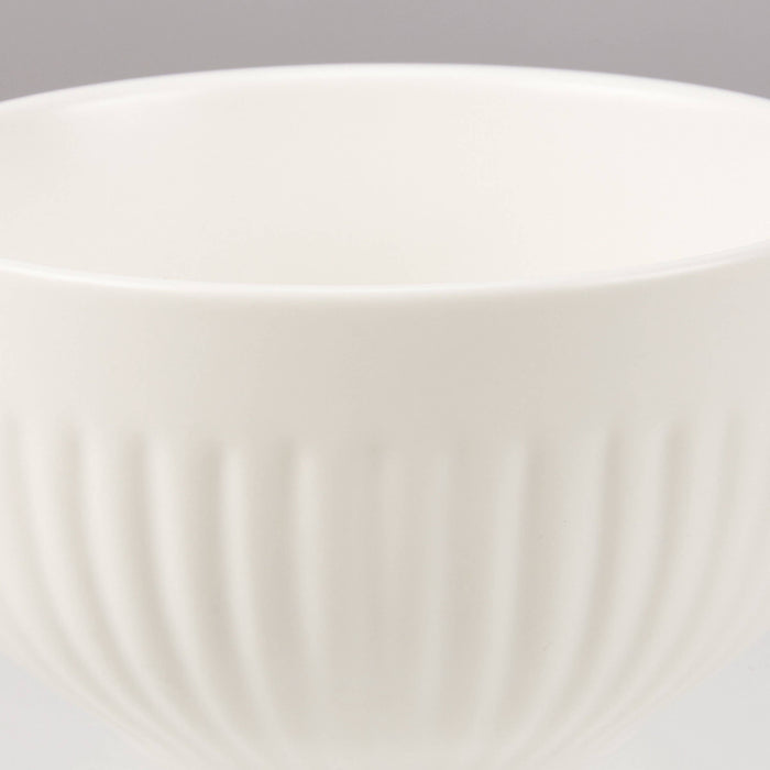 Ribbed Stoneware Dip Bowl