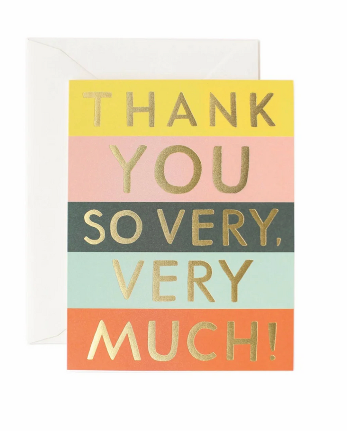 Rifle Paper Co. Color Block Thank You Greeting Card
