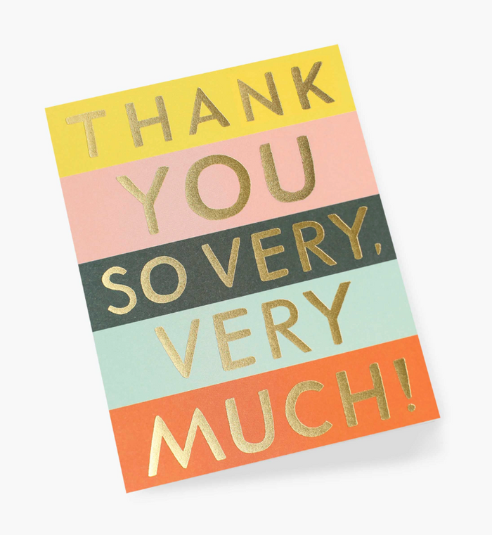 Rifle Paper Co. Color Block Thank You Greeting Card