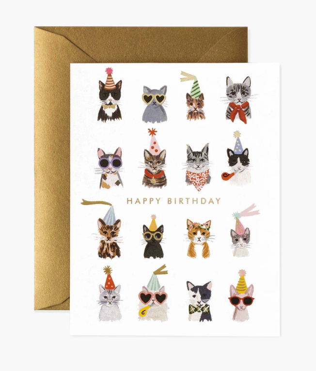 Rifle Paper Co. Cool Cats Birthday Greeting Card
