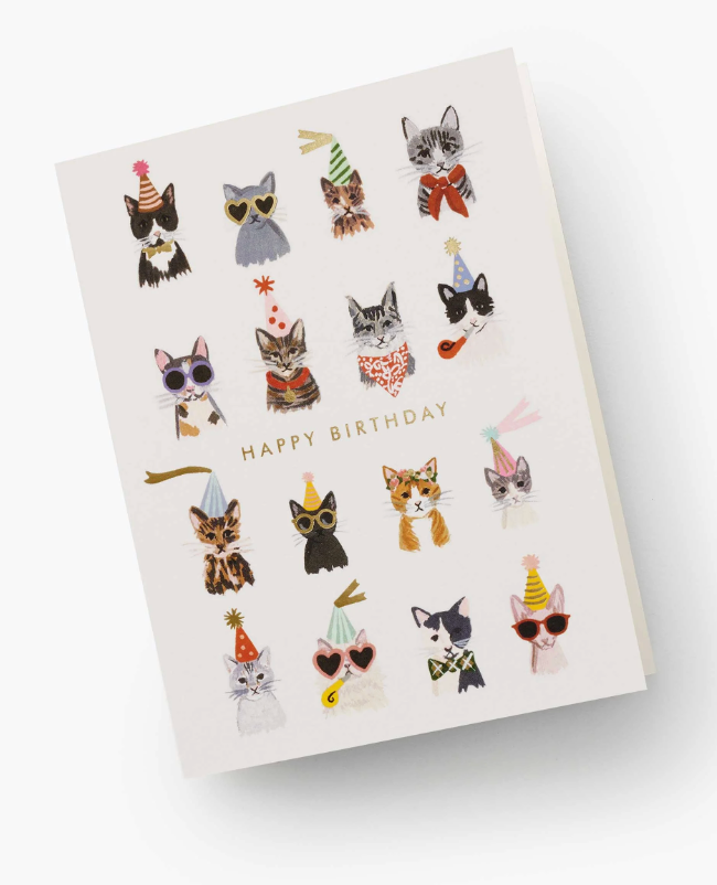 Rifle Paper Co. Cool Cats Birthday Greeting Card