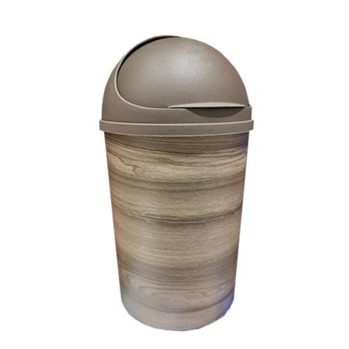 Rimax 10 Lt Roll Top Bin (Wood Finish)