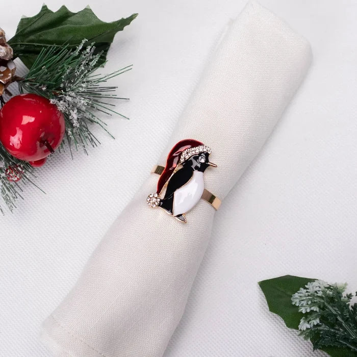 Rond de serviette Karaca Home Pingouin 2 pièces