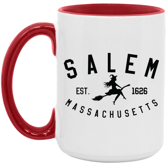 Salem Massachusetts 1626 ceramic coffee mug, product photo 2