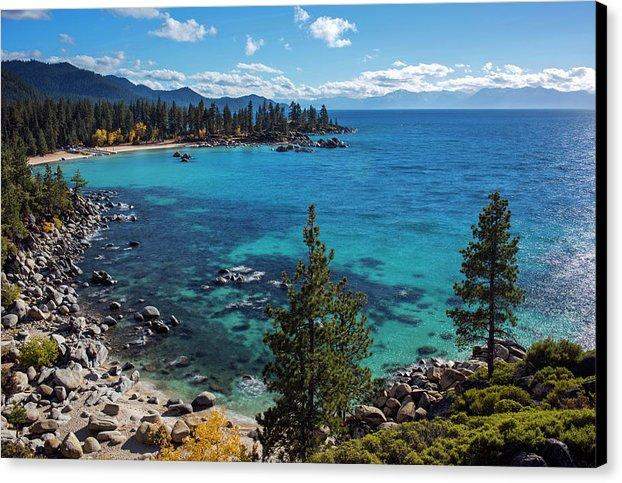 Sand Harbor Lookout By Brad Scott - Canvas Print-12.000" x 8.000"-Lake Tahoe Prints
